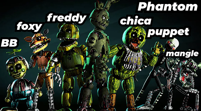 FNAF 3 characters