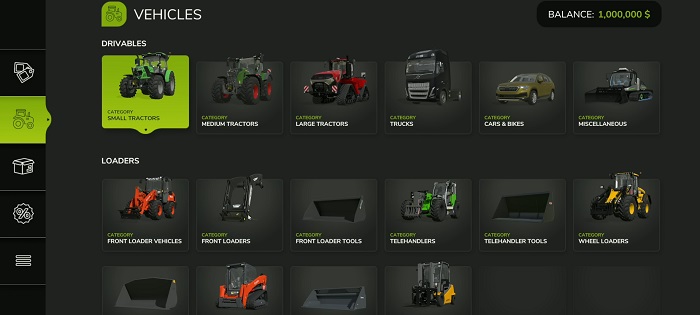 All vehicles in Farming Simulator 25